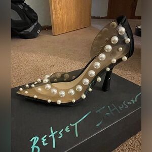 Betsey Johnson pearl pumps